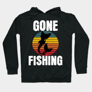 Gone Fishing Mermaid Sunset Hoodie